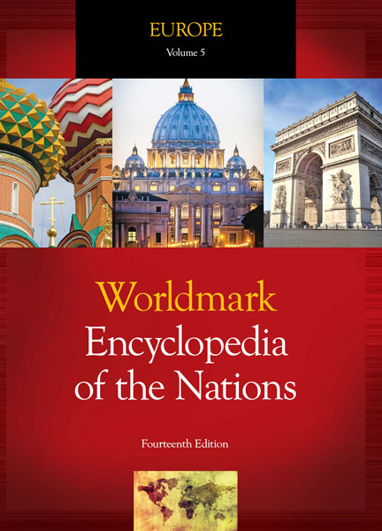 The Cover of, "Worldmark Encyclopedia of the Nations."