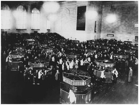 pictures of the stock market crash in the 1920s