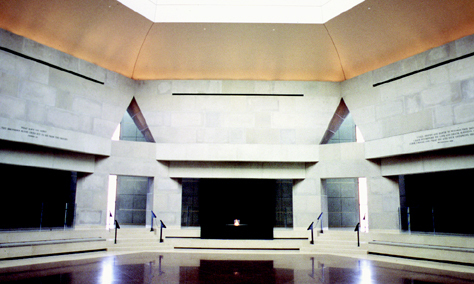 The Hall of Remembrance at the U.S. Holocaust Memorial Museum.