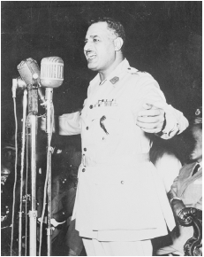 Gamal Abdel Nasser, the president of Egypt, reformed Egypt into a leader in the Arab world through the use of Arab nationalism. ( Bettmann/Corbis.)