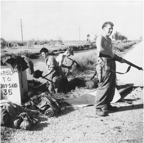 British and French forces assisted Israel in fighting Egypt during the Suez Crisis in the 1950s. ( Hulton-Deutsch Collection/Corbis.)