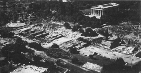 A view of the northwestern side of the agora of ancient Athens (Photo: Ekdotike Athenon SA, Athens)