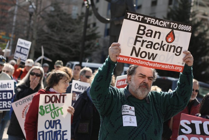 Anti-Fracking Demonstration in Baltimore