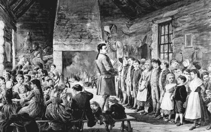 Students who attended school in colonial America often were educated in one-room schoolhouses.
