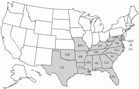 States with Jim Crow Laws