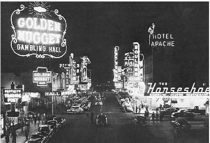 A view of the Las Vegas strip in 1953. Bettmann/Corbis. Reproduced by permission.