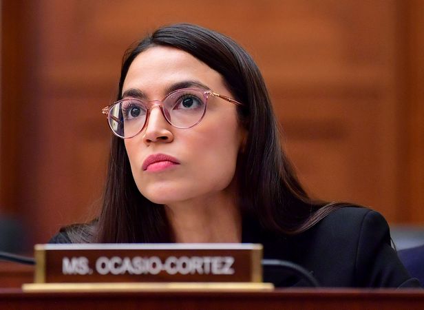 Rep. Alexandria Ocasio-Cortez, D-NY, attends a House Financial Services Committee hearing on Capitol Hill in Washington, D.C. on February 13, 2019.