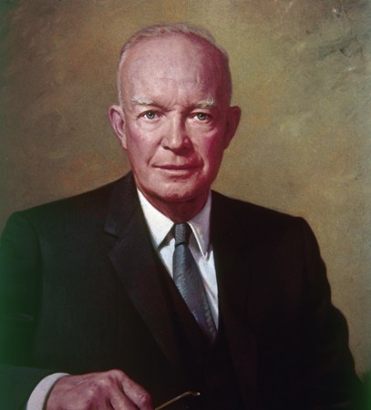 Portrait of Dwight D. Eisenhower, circa 1950.
