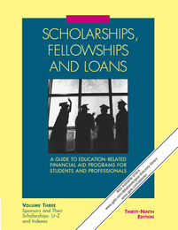 Scholarships, Fellowships and Loans, ed. 39, v. 