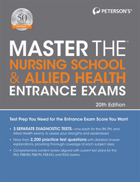 Master the Nursing School & Allied Health Entrance Exams, ed. 20, v. 