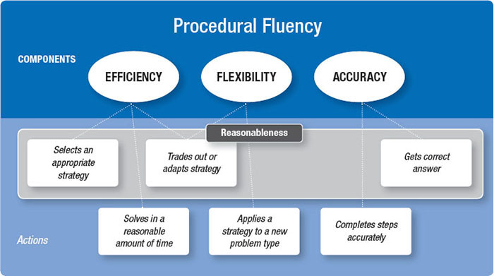 FIGURE 2 Procedural Fluency Components, Actions, and Checks for Reasonableness
