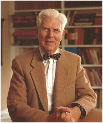 Psychologist Aaron T. Beck, in jacket and bow tie.