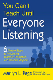 You Can't Teach Until Everyone Is Listening, ed. , v. 