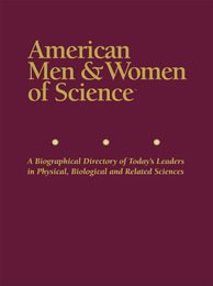 American Men & Women of Science, ed. 34, v. 