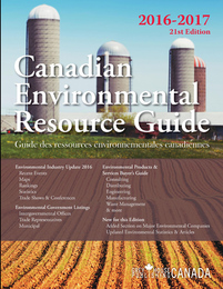 Canadian Environmental Resource Guide 2016-2017, ed. 21, v. 