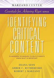 Identifying Critical Content, ed. , v. 