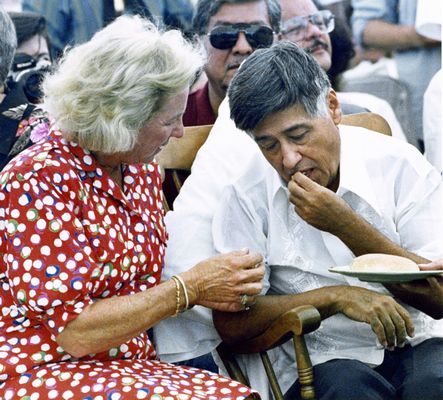 Cesar Chavez ended his 36-day hunger strike, taking a bite of bread on August 21, 1988. His hunger strike was in protest of the reckless use of pesticides.
