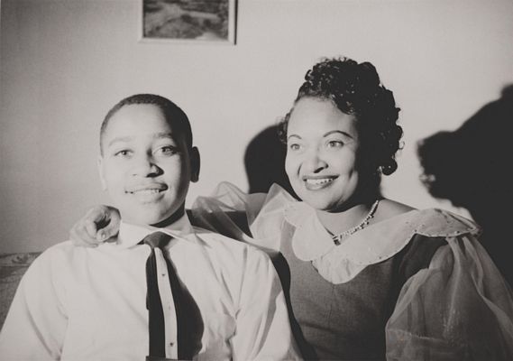 Emmett Till poses with his mother, Mamie Till, about five years before his brutal murder.