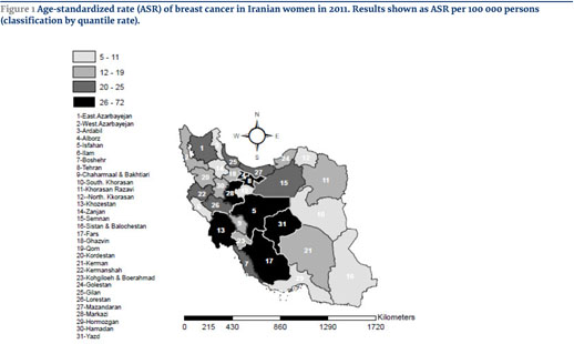 Gale Academic Onefile Document Incidence Pattern And Spatial Analysis Of Breast Cancer In Iranian Women Geographical Information System Applicationsprofil D Incidence Et Analyse Spatiale Du Cancer Du Sein Chez Les Femmes