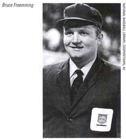 Major League Baseball umpire Lee Weyer looks on from the field