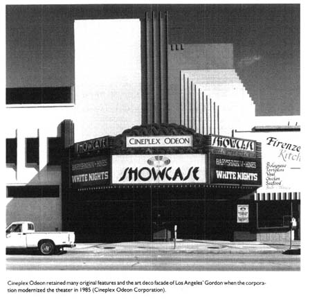 1980s Los Angeles Beverly Center Mall and Cineplex Cinema 