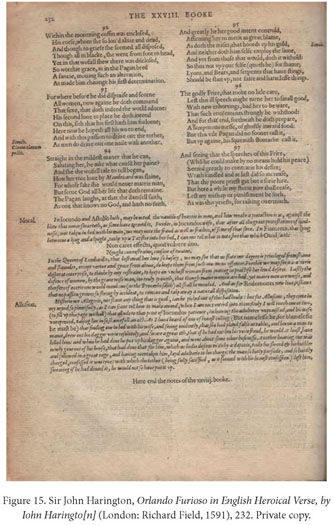 Serious Play: Sir John Harington's Material-Textual Errancy in Orlando  Furioso in English Heroical Verse (1591). - Document - Gale Academic OneFile