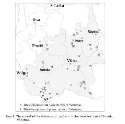 Obscure place name elements ura and ora in South Estonian - Document - Gale  Academic OneFile