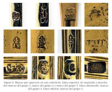 1088-Importante y muy completa cubertería en plata española punzonada con  marcas de Durán, modelo Kings Pattern. Decoración de rocalla. Se compone  de