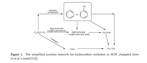 Review on Mechanisms and Kinetics for Supercritical Water 