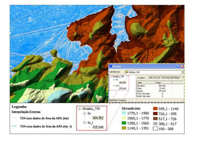 EVALUATION OF PERMANENT PRESERVE AREAS ON PLANIMETRIC SURFACE AND MODELED  SURFACE IN ENVIRONMENTAL PROTECTION AREA OF PETROPOLIS MOUTAIN  REGION--RJ/AVALIACAO DE AREAS DE PRESERVACAO PERMANENTE EM SUPERFICIE  PLANIMETRICA E SUPERFICIE MODELADA NA AREA