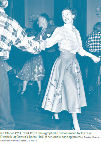 Princess Elizabeth square dancing - 1951