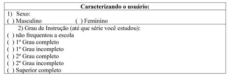 Perguntas do questionário específicas para o GTH.