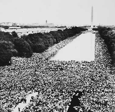 The March on Washington, D.C., on August 28, 1963. AP/Wide World Photos. Reproduced by permission.