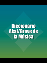 Diccionario Akal/Grove de la Música, ed. , v. 