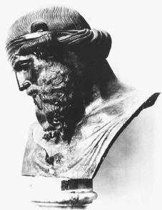 Plato shown as a typical philosopher. THE LIBRARY OF CONGRESS.