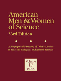 American Men & Women of Science, ed. 33, v. 