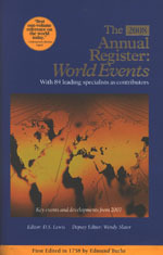 The 2008 Annual Register, ed. , v. 