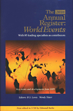 The 2010 Annual Register, ed. , v. 