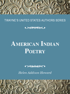 American Indian Poetry, ed. , v.  Cover