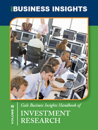 Gale Business Insights Handbook of Investment Research, ed. , v. 