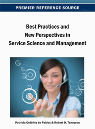 Best Practices and New Perspectives in Service Science and Management, ed. , v. 