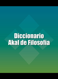 Diccionario Akal de Filosofia, ed. , v. 