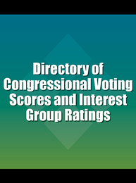 Directory of Congressional Voting Scores and Interest Group Ratings, ed. 4, v. 