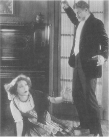 Alan Hale and Alla Nazimova in a scene from a 1922 production