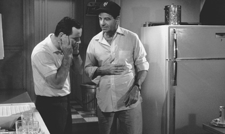 Jack Lemmon stars as the neat Felix Ungar and  Walter Matthau stars as the slovenly Oscar Madison in the 1968 version of The Odd Couple