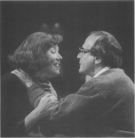 Martha (Diana Rigg) and George (David Suchet) share a rare tender moment in a 1996 production staged at the Almeida Theatre in London