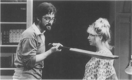 Henry (Roger Rees) and Annie (Felicity Kendal) have an uncomfortable confrontation in a 1982 production of Stoppards play at the Strand Theatre