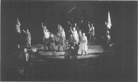 A scene from the second play (Fire in the Hole) of part II ofSchenkkans The Kentucky Cycle, performed at Bradley Universitys Meyer Jacobs Theatre in 1997