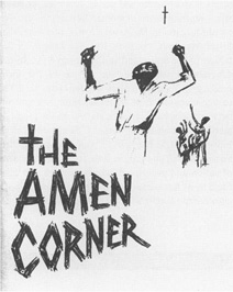 Playbill cover from the 1965 production of Baldwins The Amen Corner at the Ethel Barrymore Theatre