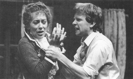 Lynn Fairleigh and Simon Chandler star as mother and son, Helen and Oswald Alving, in the Shaw Theatres 1984 production of Ghosts.